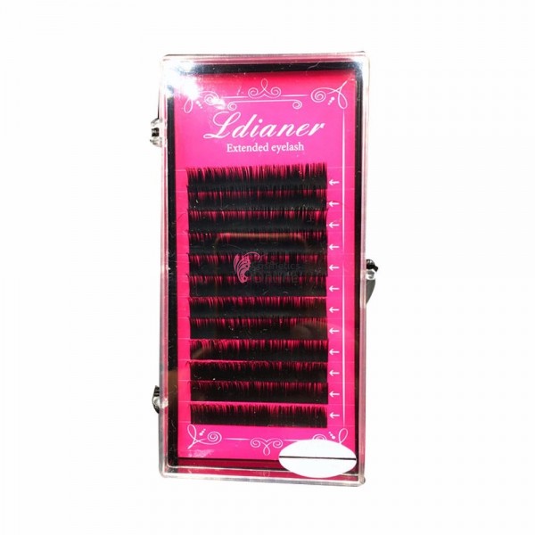 Gene false fir cu fir Ldianer Silk, tip banda C/0.10 de 14mm Pink, cutie deteriorata